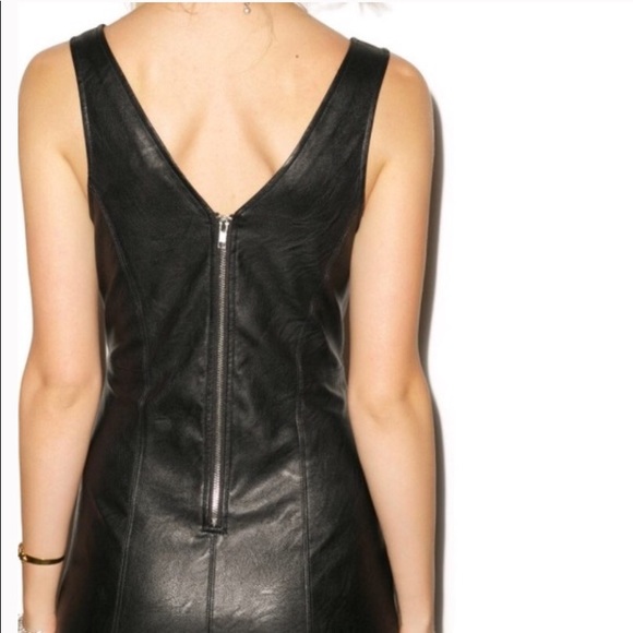 MINKPINK faux leather black sheath dress! - Picture 3 of 6